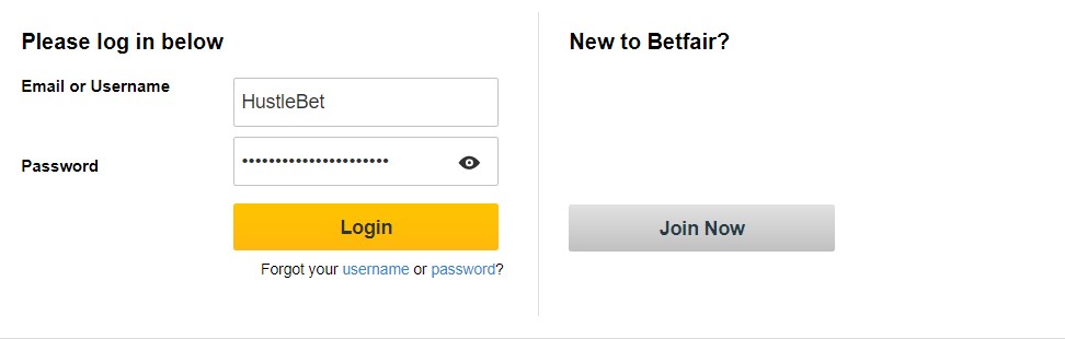 How to LogIn at Betfair